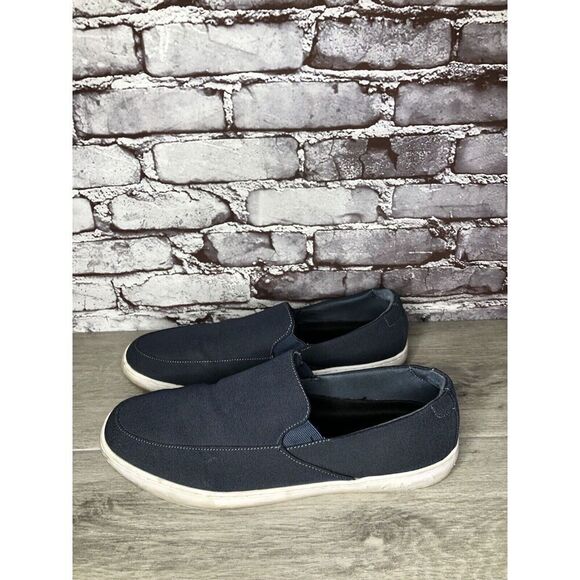 Cuater Tracer Navy Blue Canvas Fabric Slip On Casual Shoes Men’s Sz 13M US/47EU - Picture 10 of 16